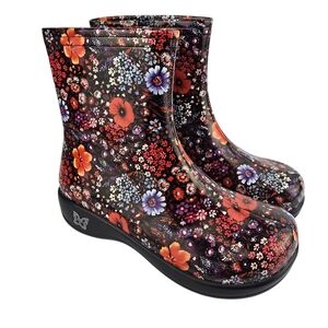 Alegria Floral Rain Boots Size 37 RAI